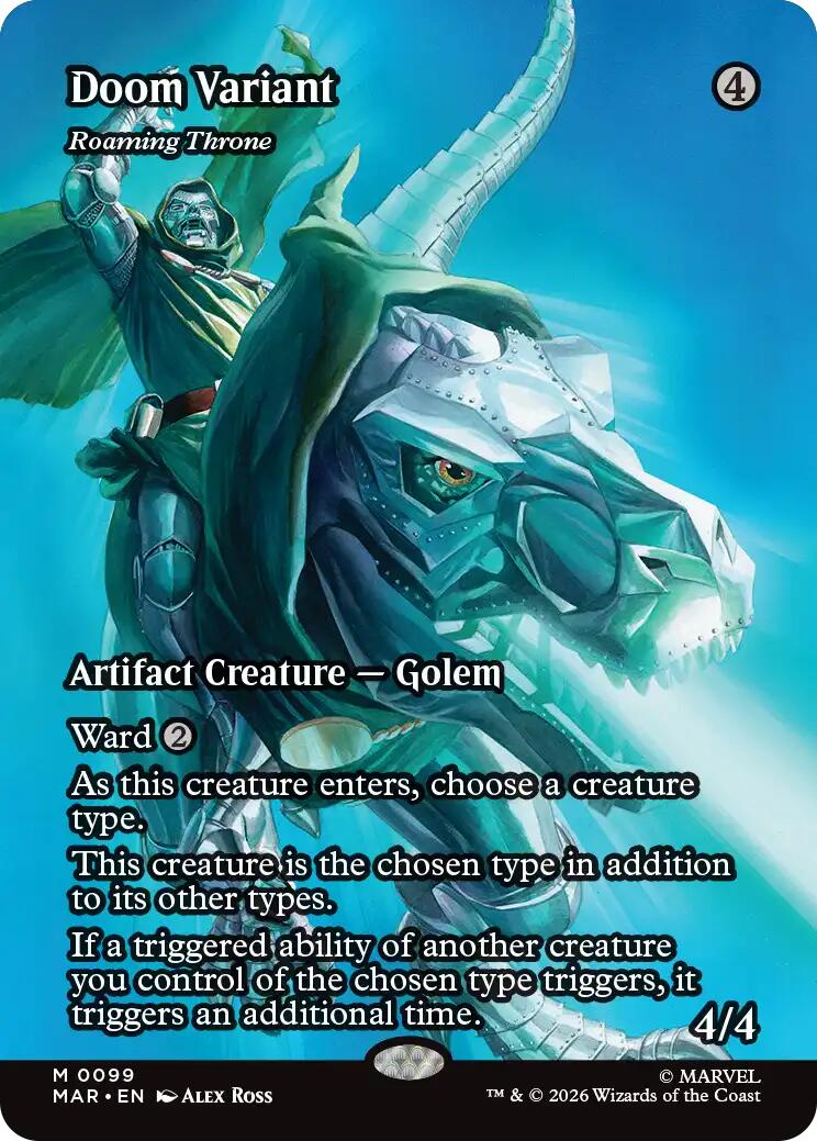 Doom Variant - Roaming Throne (Borderless) [Marvel Universe: Eternal-Legal] | Card Citadel
