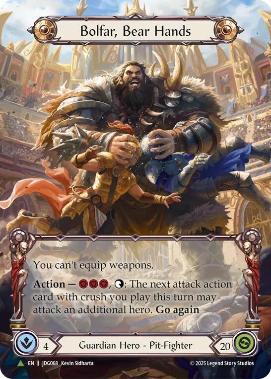 Bolfar, Bear Hands (Marvel) [JDG068] (Promo)  Cold Foil | Card Citadel