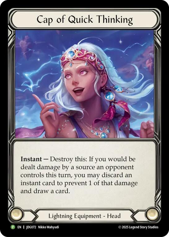 Cap of Quick Thinking [JDG072] (Promo)  Cold Foil | Card Citadel
