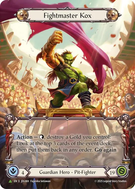 Fightmaster Kox (Marvel) [JDG069] (Promo)  Cold Foil | Card Citadel