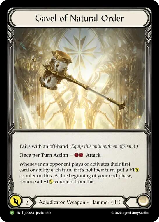 Gavel of Natural Order [JDG084] (Promo) | Card Citadel