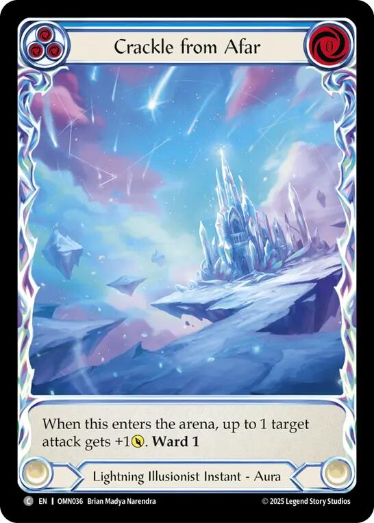 Crackle From Afar (Extended Art) [OMN036] (Omens of the Third Age)  Cold Foil | Card Citadel