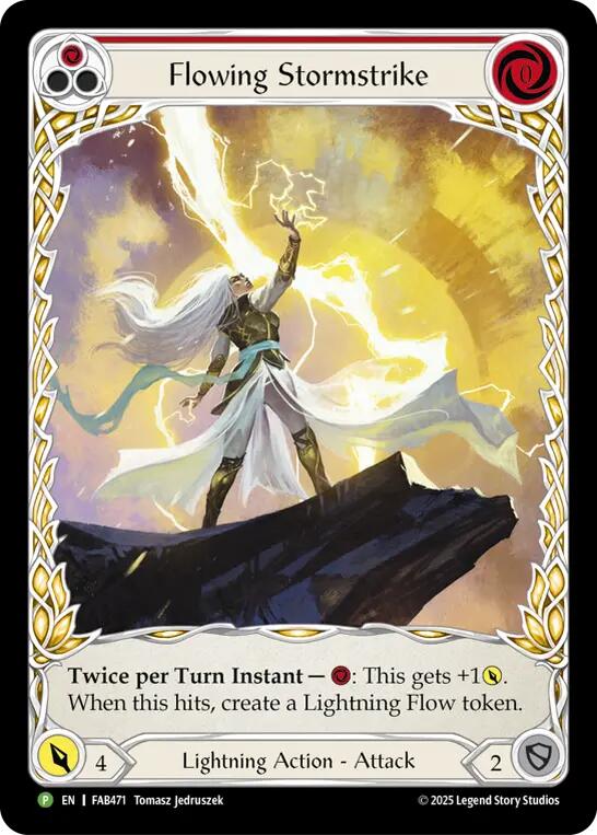 Flowing Stormstrike [FAB471] (Promo)  Rainbow Foil | Card Citadel