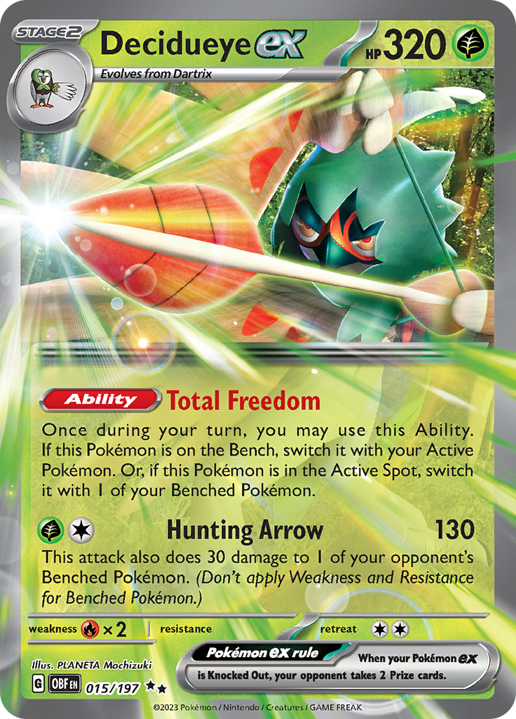 Decidueye ex (015/197) [Scarlet & Violet: Obsidian Flames] | Card Citadel