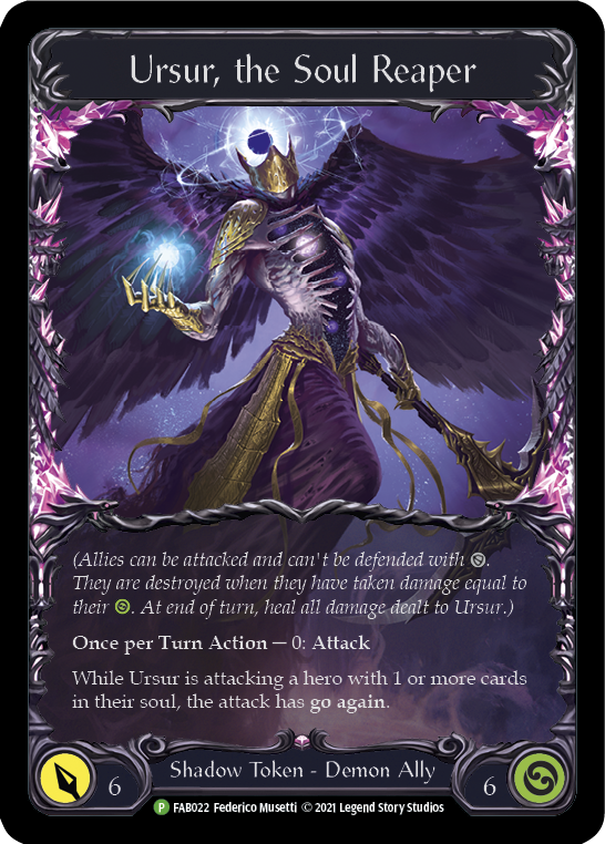 Ursur, the Soul Reaper [FAB022] (Promo)  Cold Foil | Card Citadel