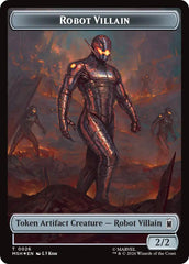 Villain // Robot Villain Double-Sided Token (025//026) (Surge Foil) [Marvel Super Heroes Tokens] | Card Citadel