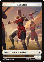 Soldier // Clue Double-Sided Token [Marvel Super Heroes Tokens] | Card Citadel