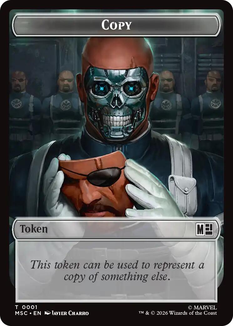 Copy // Rogue Double-Sided Token [Marvel Super Heroes Commander Tokens] | Card Citadel