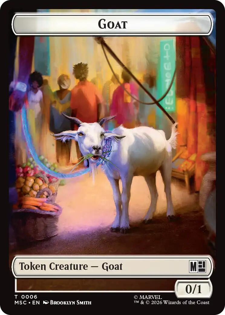 Goat // Construct Double-Sided Token [Marvel Super Heroes Commander Tokens] | Card Citadel