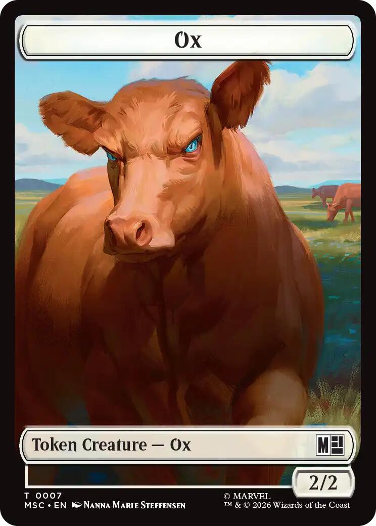 Ox // Vibranium Double-Sided Token [Marvel Super Heroes Commander Tokens] | Card Citadel