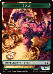 Beast // Vibranium Double-Sided Token [Marvel Super Heroes Commander Tokens] | Card Citadel