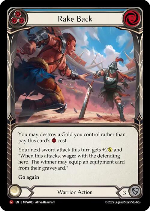 Rake Back (Blue) [MPW033] (Mastery Pack Warrior)  Rainbow Foil | Card Citadel