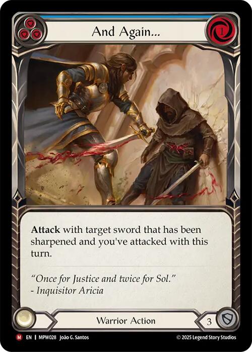 And Again... (Blue) [MPW028] (Mastery Pack Warrior) | Card Citadel