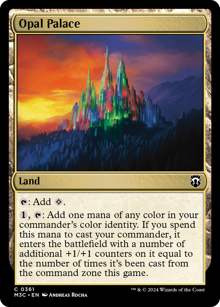 Opal Palace (Ripple Foil) [Modern Horizons 3 Commander] | Card Citadel