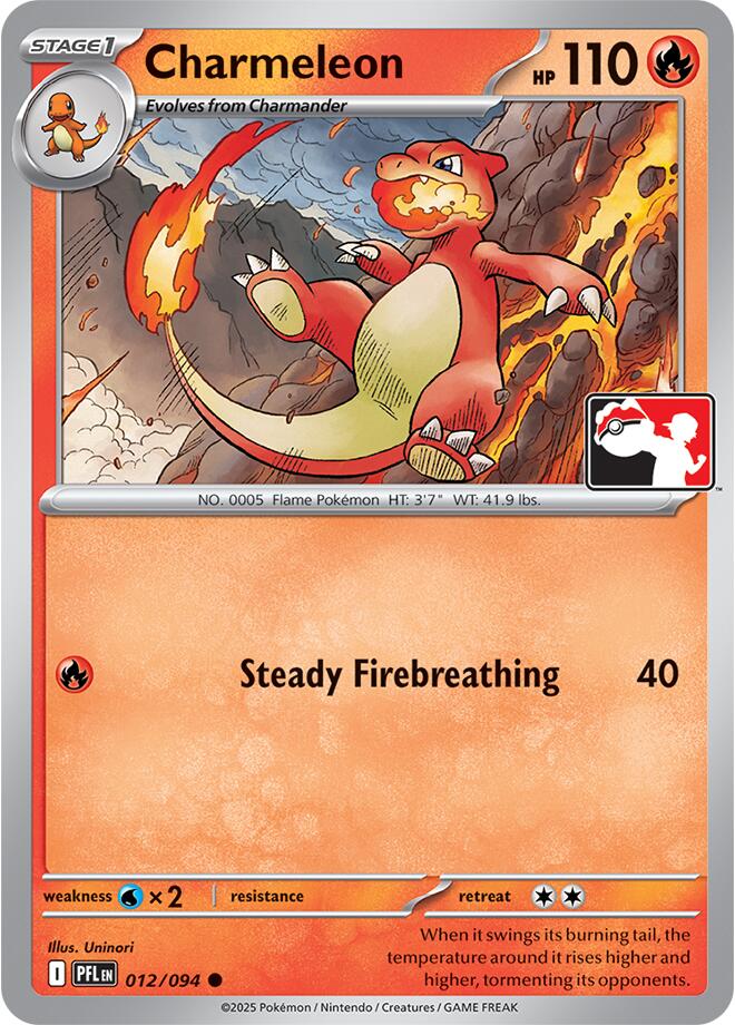 Charmeleon (012/094) [Prize Pack Series Nine] | Card Citadel
