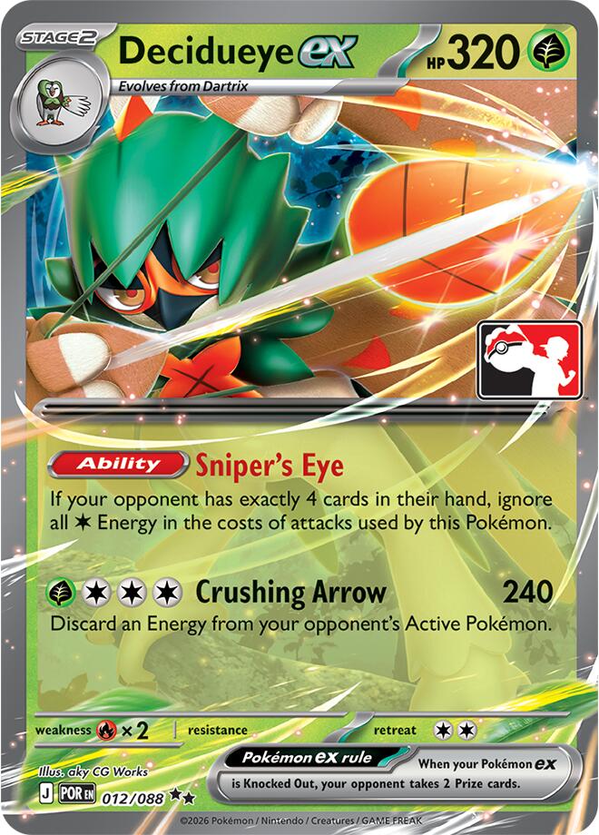 Decidueye ex (012/088) [Prize Pack Series Nine] | Card Citadel