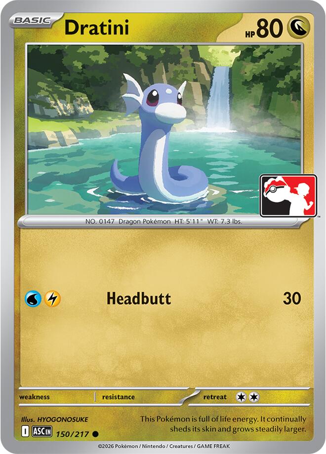 Dratini (150/217) [Prize Pack Series Nine] | Card Citadel