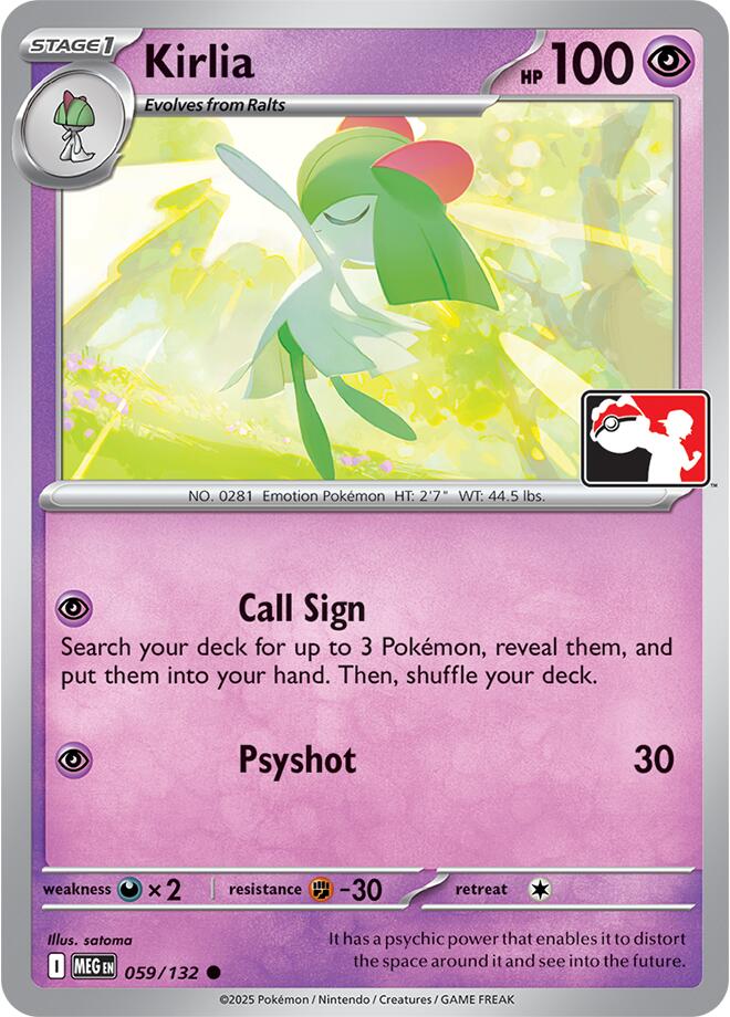 Kirlia (059/132) [Prize Pack Series Nine] | Card Citadel