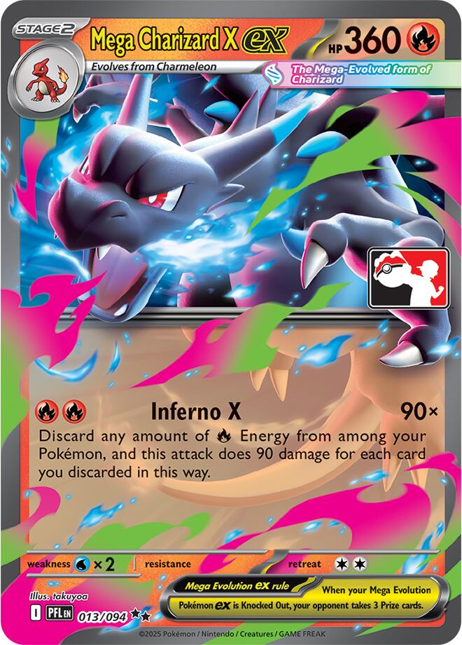 Mega Charizard X ex (013/094) [Prize Pack Series Nine] | Card Citadel