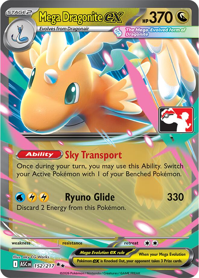 Mega Dragonite ex (152/217) [Prize Pack Series Nine] | Card Citadel