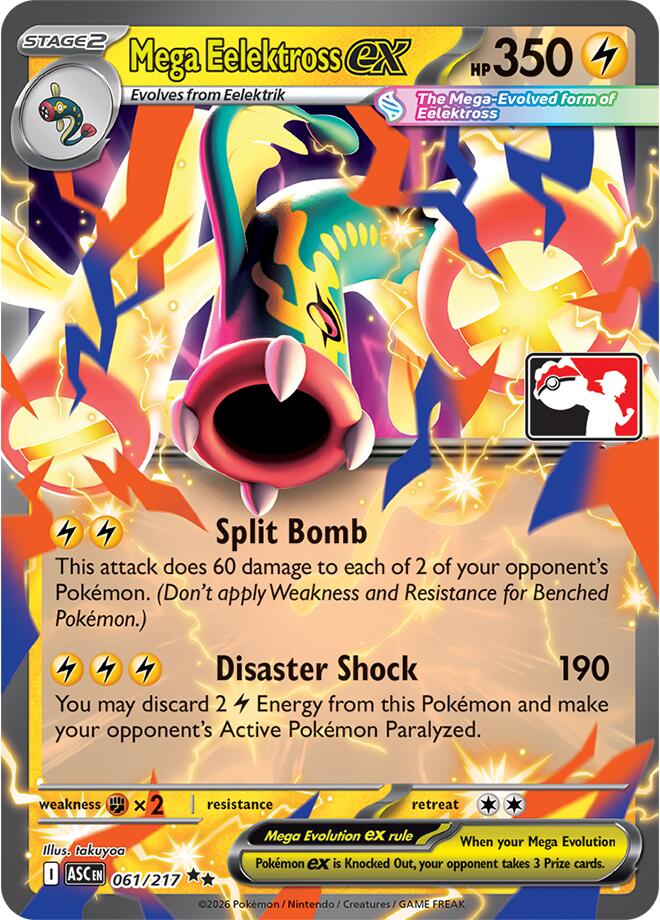 Mega Eelektross ex (061/217) [Prize Pack Series Nine] | Card Citadel