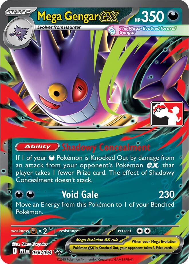 Mega Gengar ex (056/094) [Prize Pack Series Nine] | Card Citadel