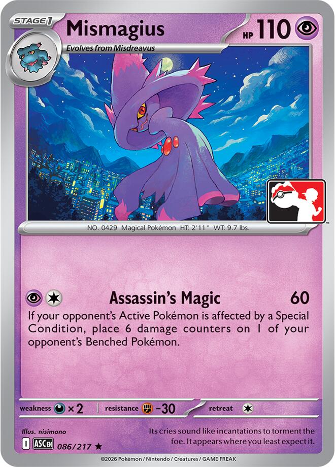 Mismagius (086/217) [Prize Pack Series Nine] | Card Citadel