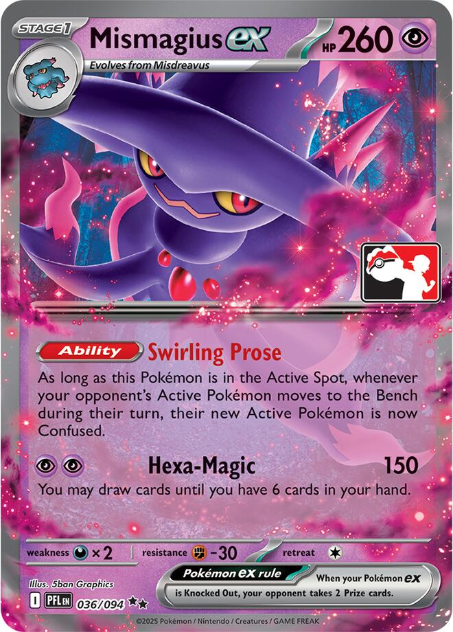 Mismagius ex (036/094) [Prize Pack Series Nine] | Card Citadel