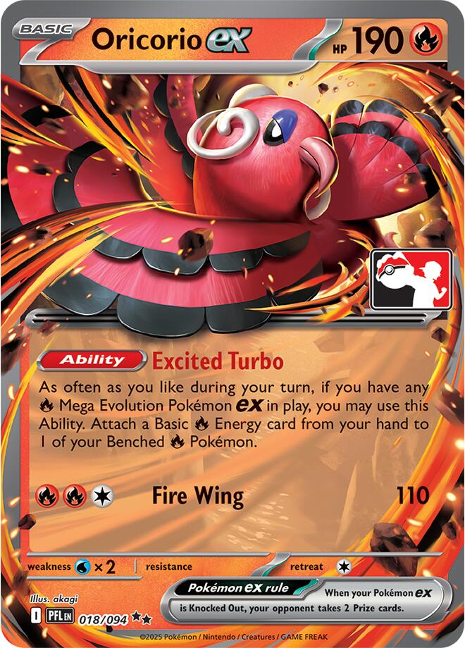 Oricorio ex (018/094) [Prize Pack Series Nine] | Card Citadel