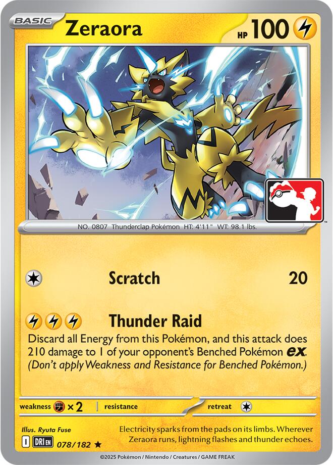 Zeraora (078/182) [Prize Pack Series Nine] | Card Citadel