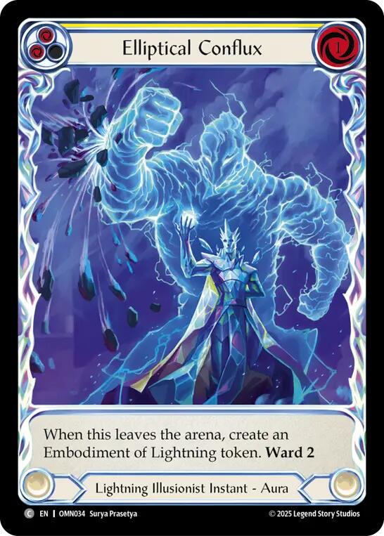 Elliptical Conflux (Yellow) (Extended Art) [OMN034] (Omens of the Third Age)  Cold Foil | Card Citadel