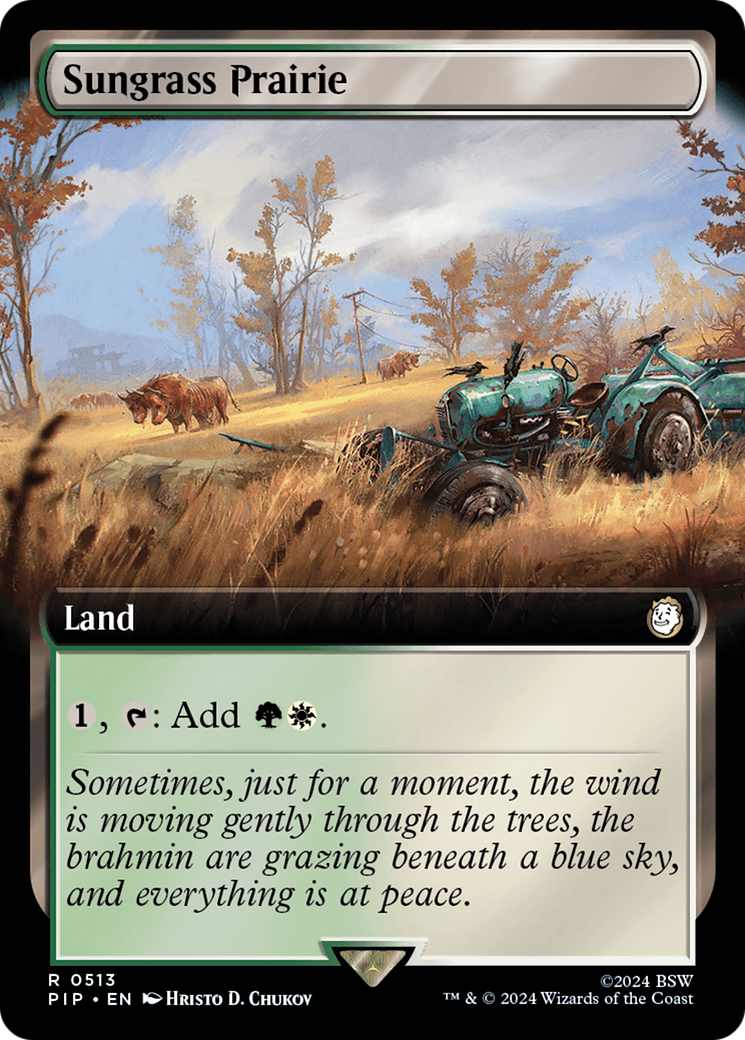 Sungrass Prairie (Extended Art) [Fallout] | Card Citadel