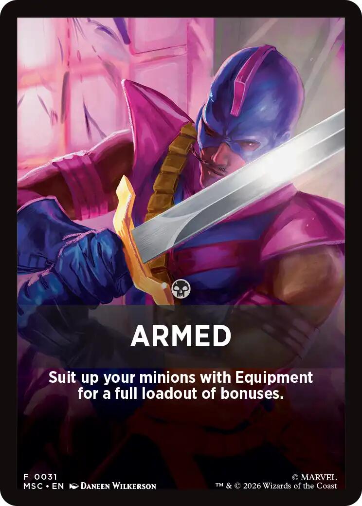 Armed Theme Card [Marvel Super Heroes Commander] | Card Citadel