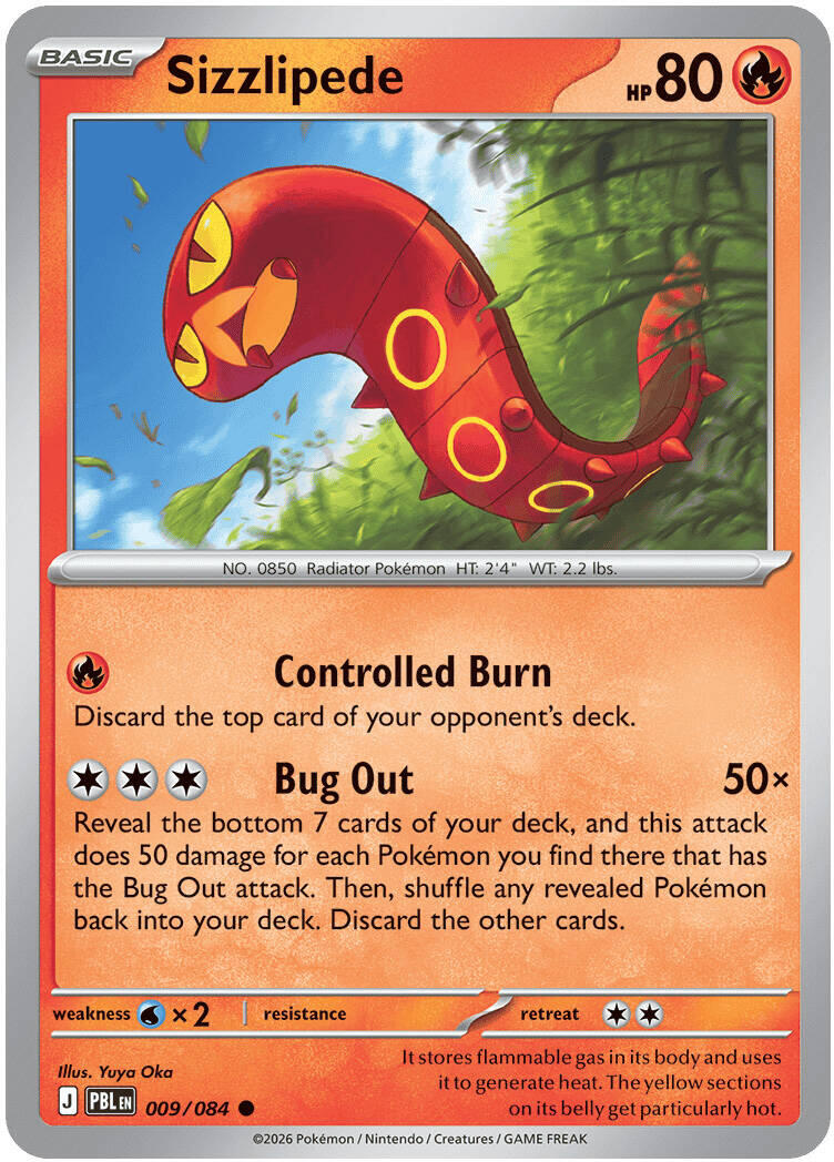 Sizzlipede (009/084) [Mega Evolution: Pitch Black] | Card Citadel