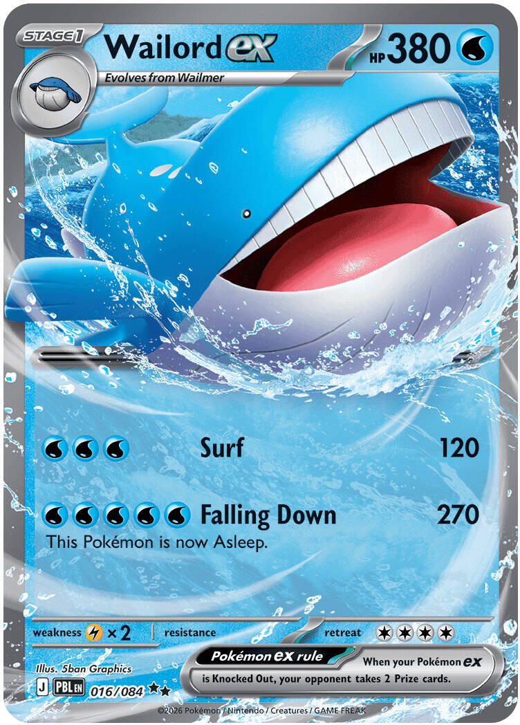 Wailord ex (016/084) [Mega Evolution: Pitch Black] | Card Citadel