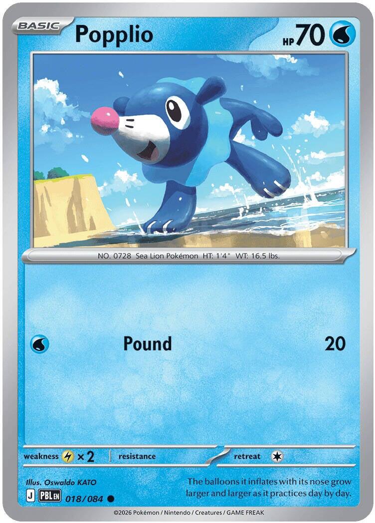 Popplio (018/084) [Mega Evolution: Pitch Black] | Card Citadel