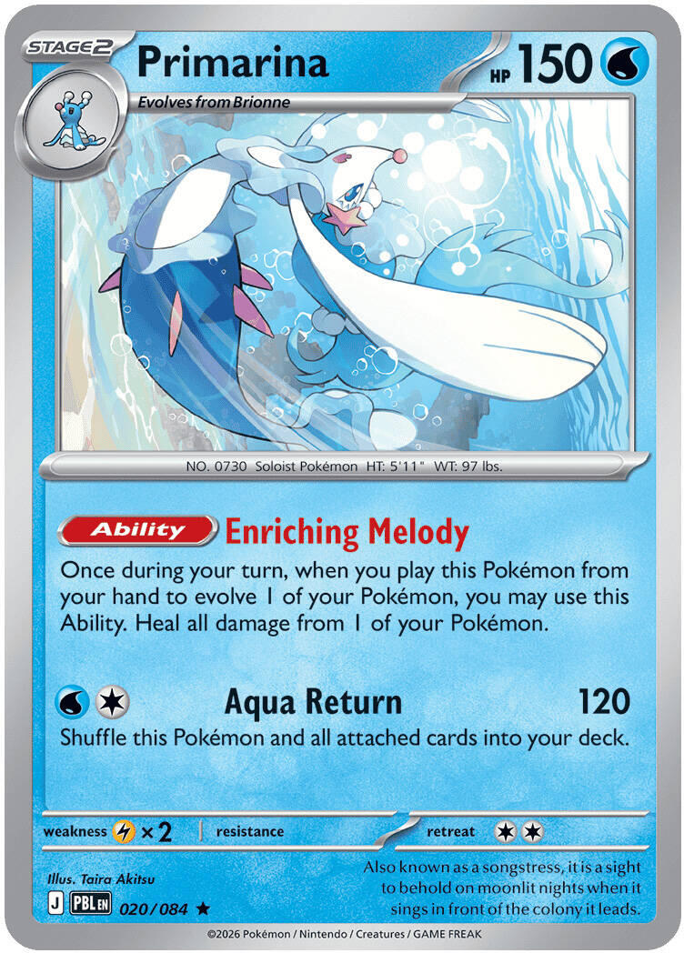 Primarina (020/084) [Mega Evolution: Pitch Black] | Card Citadel