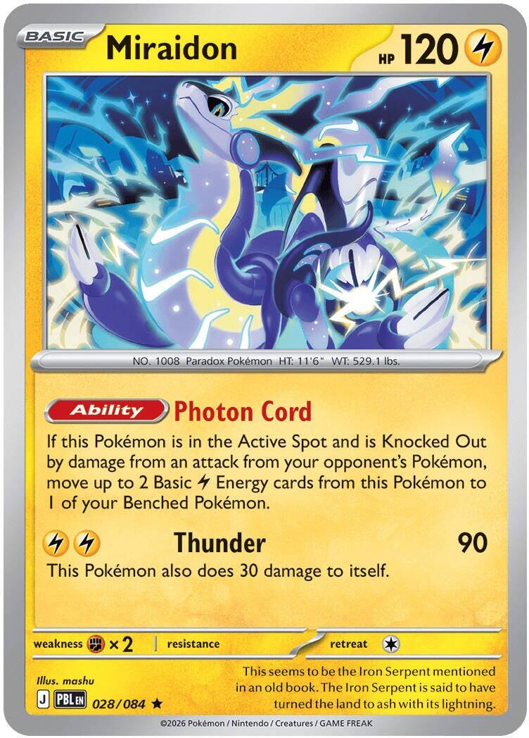 Miraidon (028/084) [Mega Evolution: Pitch Black] | Card Citadel