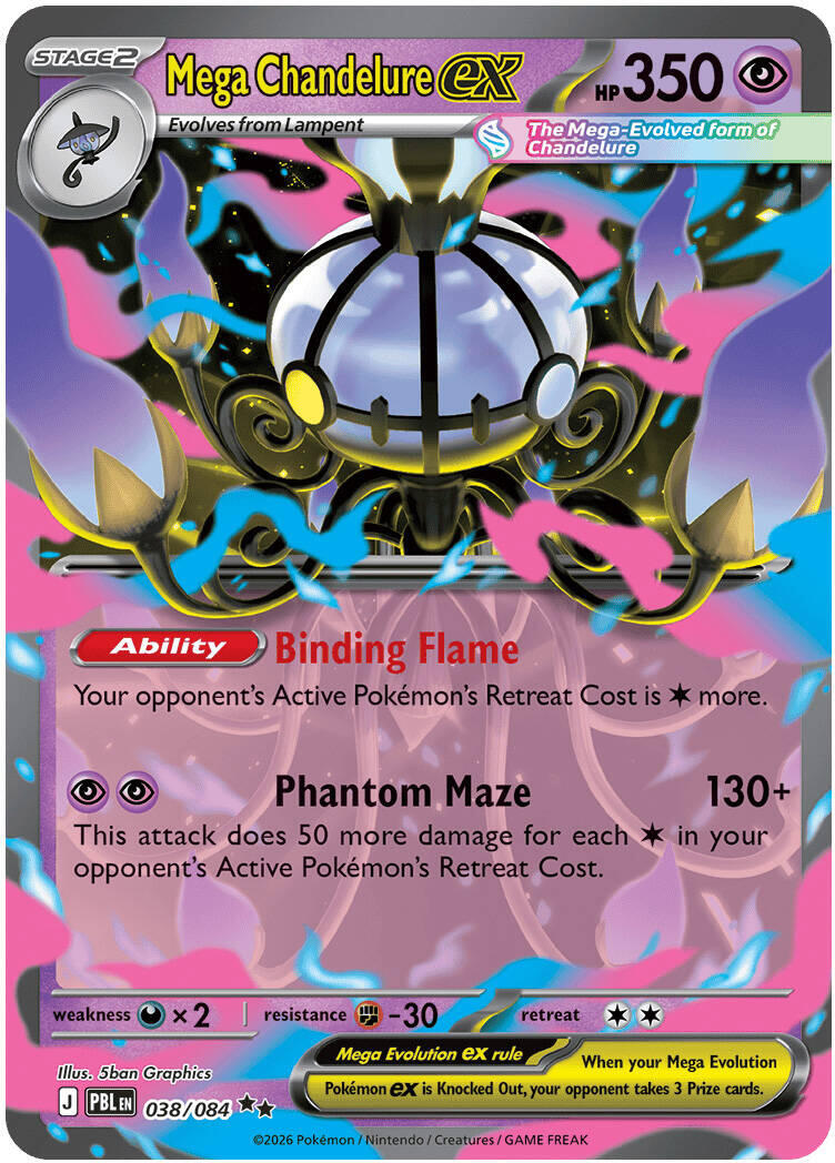 Mega Chandelure ex (038/084) [Mega Evolution: Pitch Black] | Card Citadel