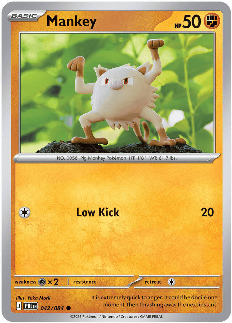 Mankey (042/084) [Mega Evolution: Pitch Black] | Card Citadel