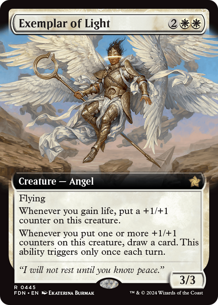 Exemplar of Light (Extended Art) [Foundations] | Card Citadel