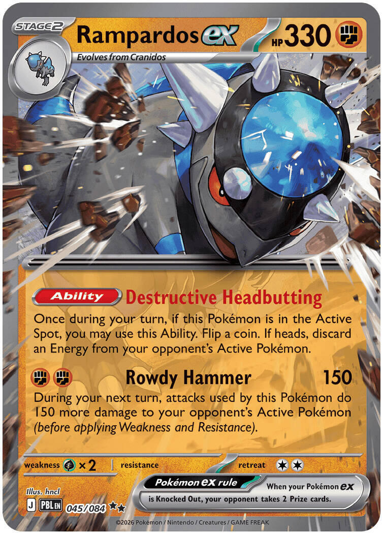 Rampardos ex (045/084) [Mega Evolution: Pitch Black] | Card Citadel