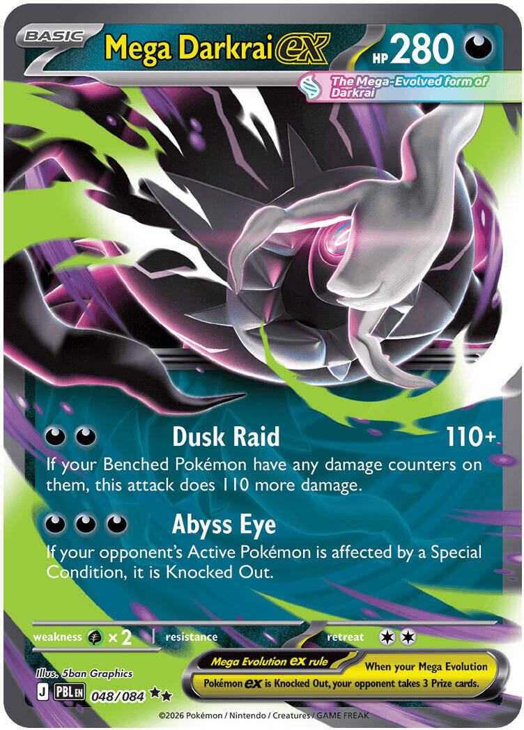 Mega Darkrai ex (048/084) [Mega Evolution: Pitch Black] | Card Citadel