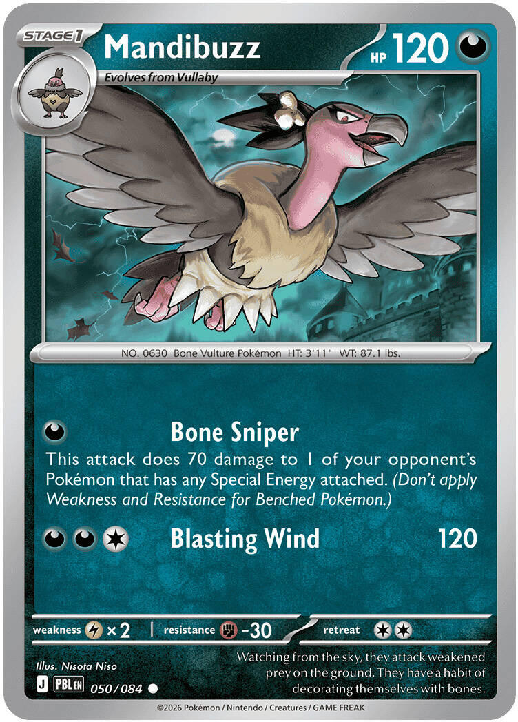Mandibuzz (050/084) [Mega Evolution: Pitch Black] | Card Citadel
