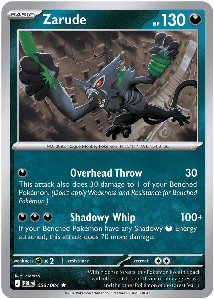 Zarude (056/084) [Mega Evolution: Pitch Black] | Card Citadel