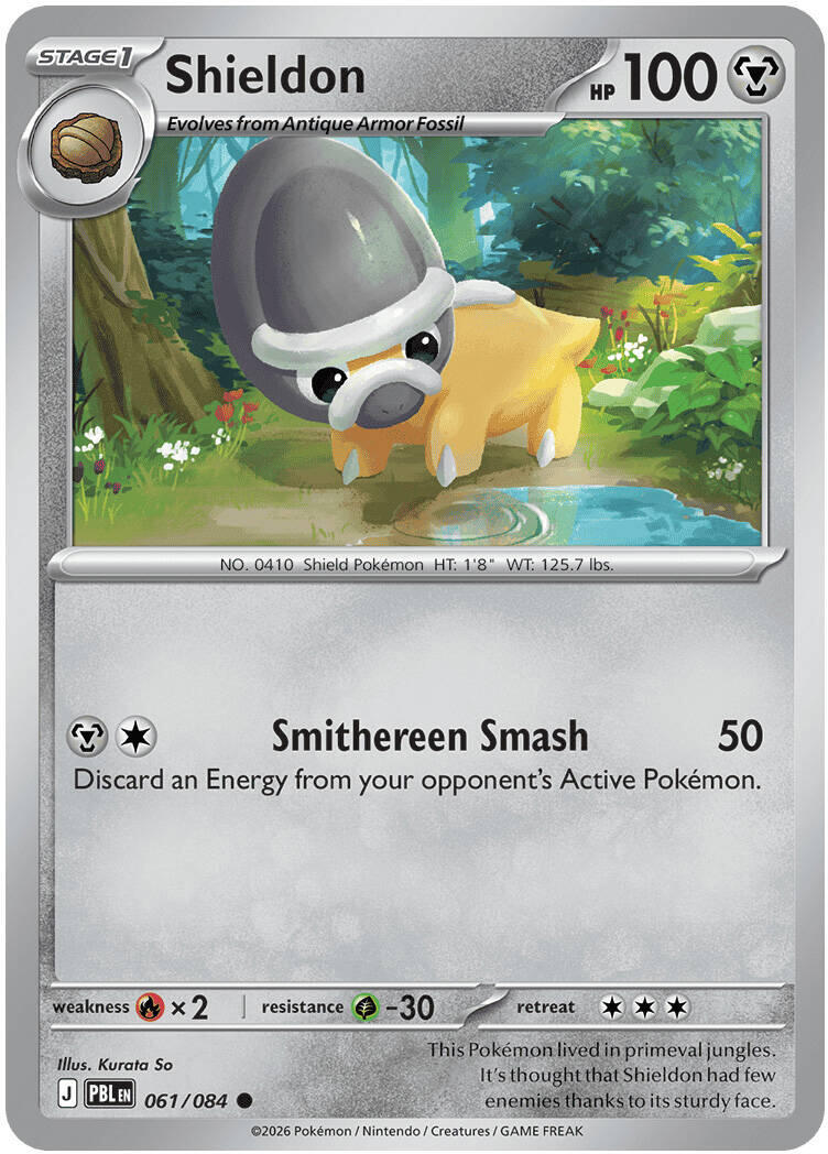 Shieldon (061/084) [Mega Evolution: Pitch Black] | Card Citadel