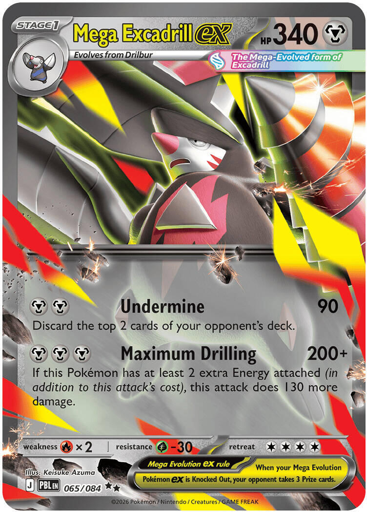 Mega Excadrill ex (065/084) [Mega Evolution: Pitch Black] | Card Citadel