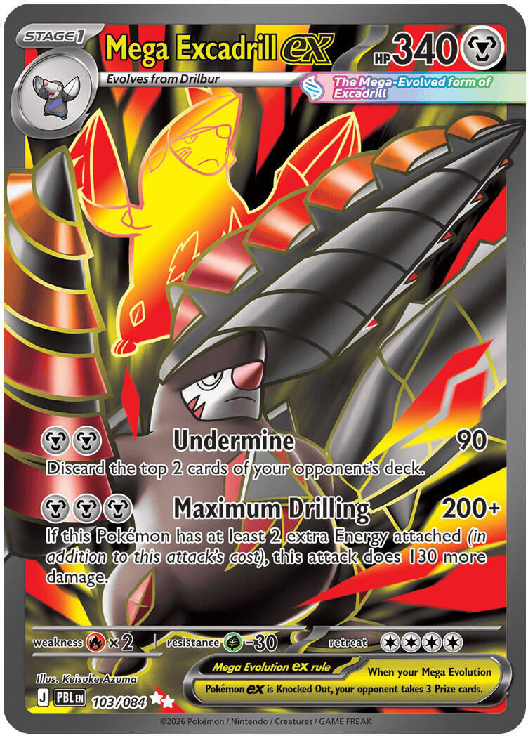 Mega Excadrill ex (103/084) [Mega Evolution: Pitch Black] | Card Citadel