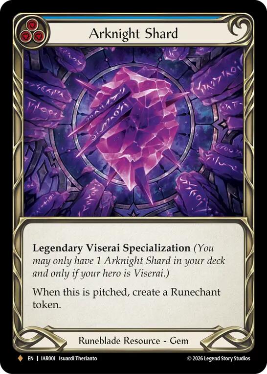 Arknight Shard (Blue) [IAR001] (Usurp the Shadow Throne) | Card Citadel