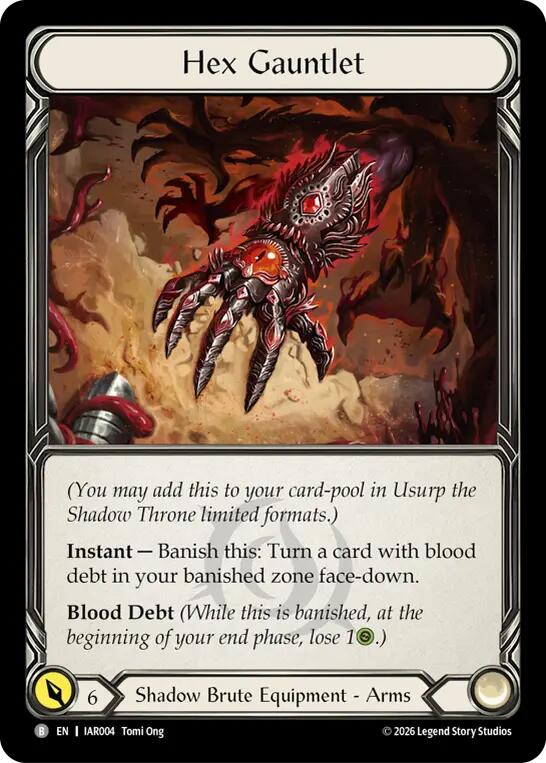 Hex Gauntlet [IAR004] (Usurp the Shadow Throne)  Cold Foil | Card Citadel